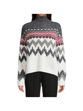 Max Mara Weekend Sweater Size Small Fair Isle Maser 100% Wool $385